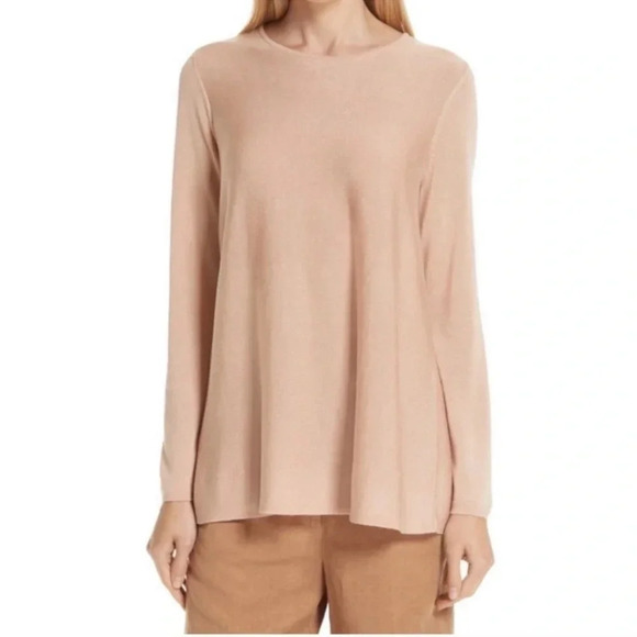 Eileen Fisher blush light weight sweater size small petite - Picture 1 of 7